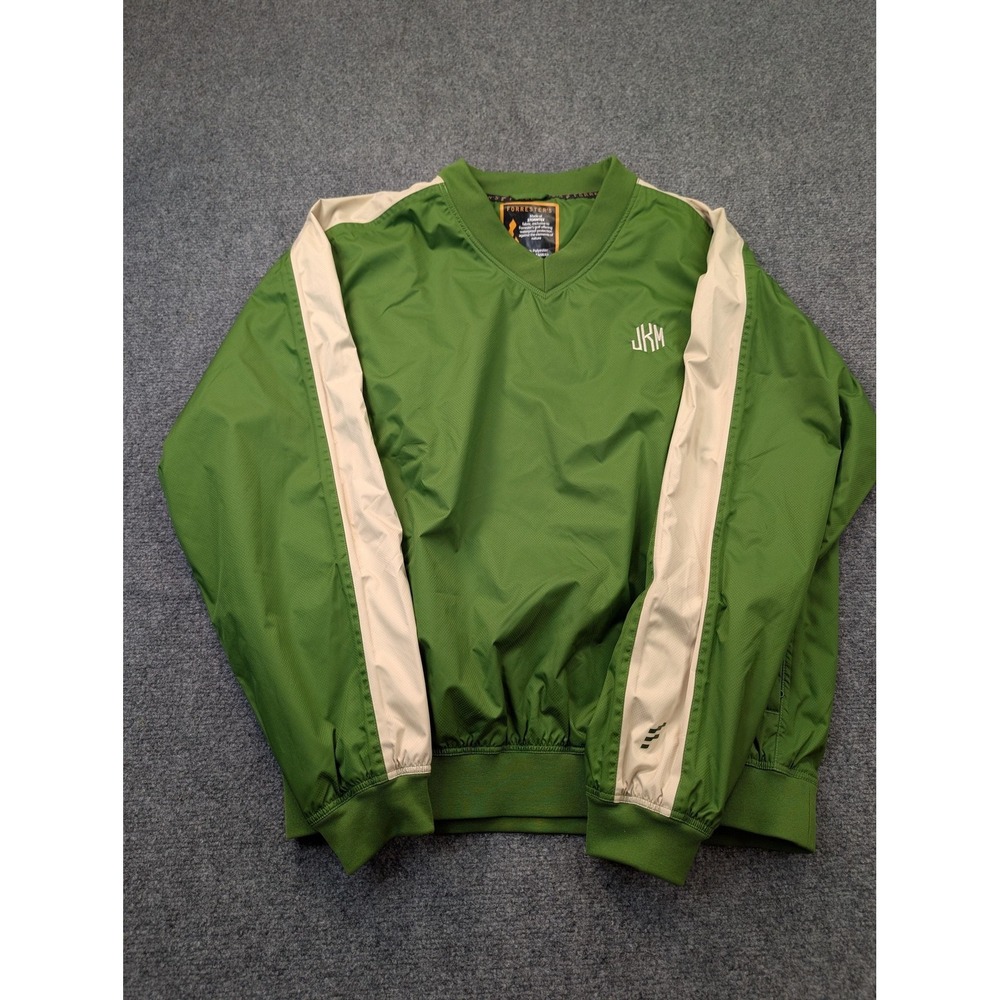 Forrester's Jacket Mens M Green Golf‎ Pullover Windbreaker Lined Waterproof